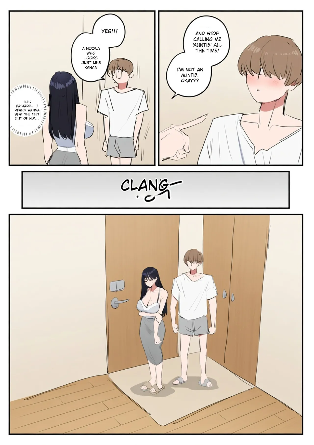Comic about giving proper discipline to the downstairs neighbor lady... - page 23