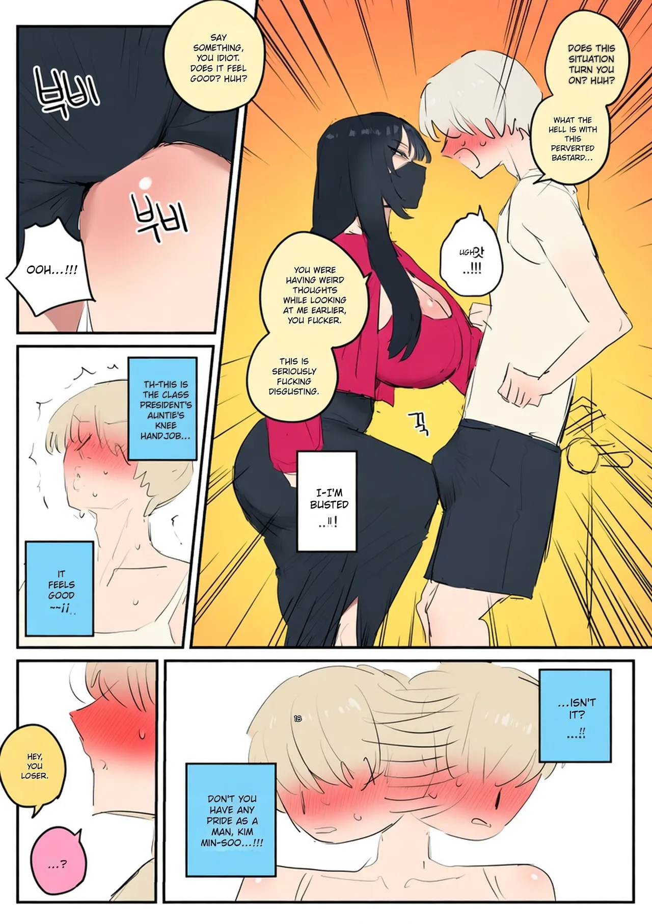 Comic about giving proper discipline to the downstairs neighbor lady... - page 9