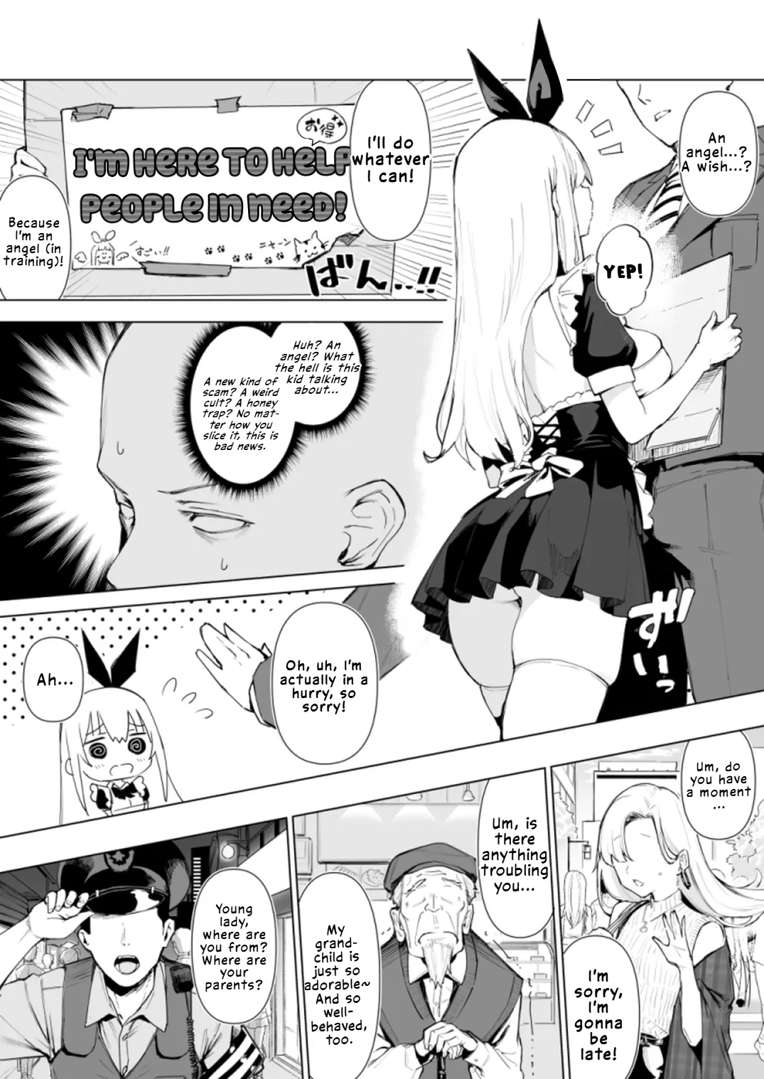 Tenshi Hirotta kara Haramaseru ~Ojii-san Senyou Botebara Onaho ni Naru made no Kiroku~ | I Picked Up an Angel, So I'll Impregnate Her: A Record of Her Becoming a Pregnant-Belly Onahole Exclusively for an Old Man - page 4