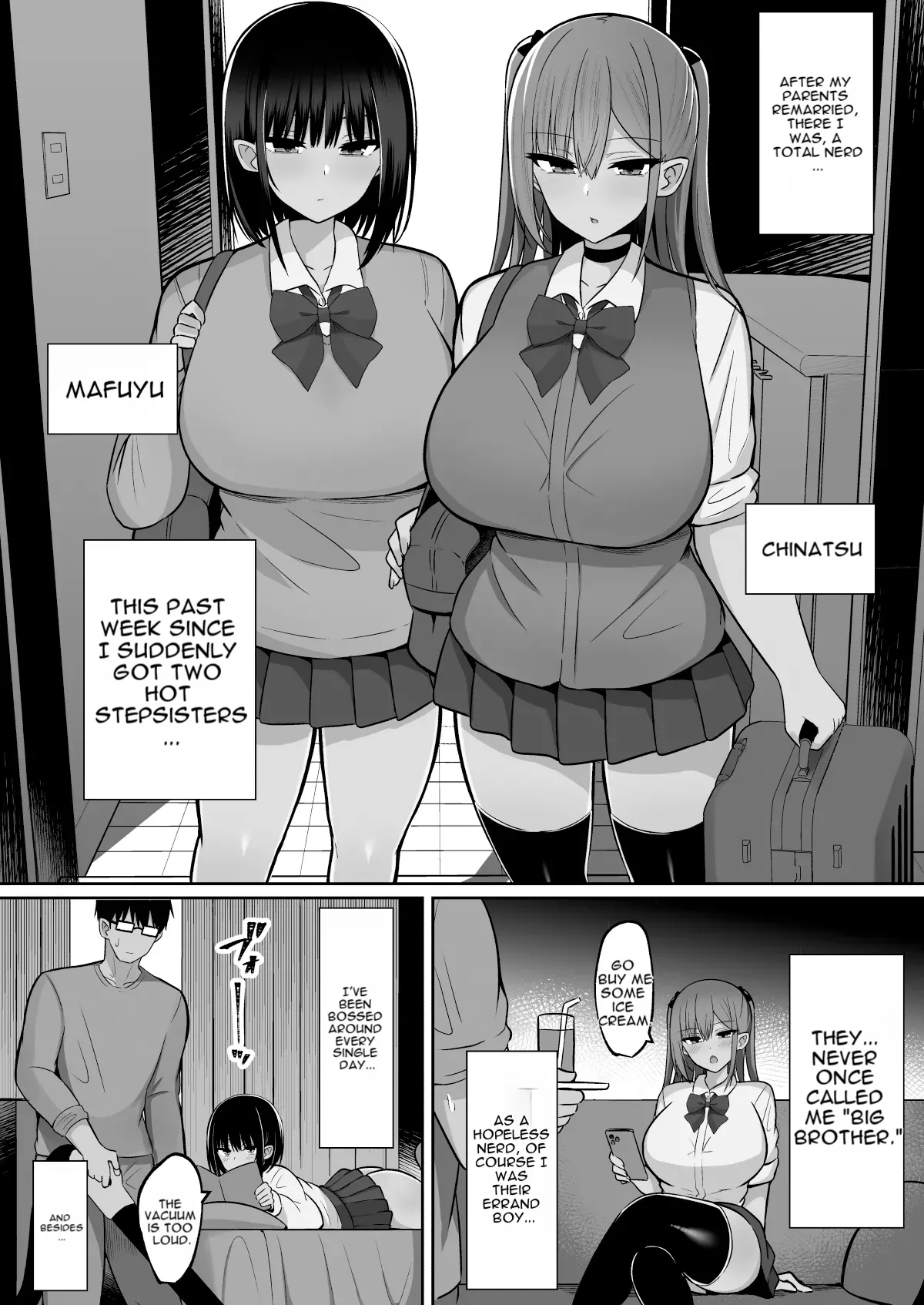 Ikinari Gyaru Shimai ~ Oya no Saikon de Dekita Gyaru Shimai ni Chinpo Kasu Hanashi - page 3
