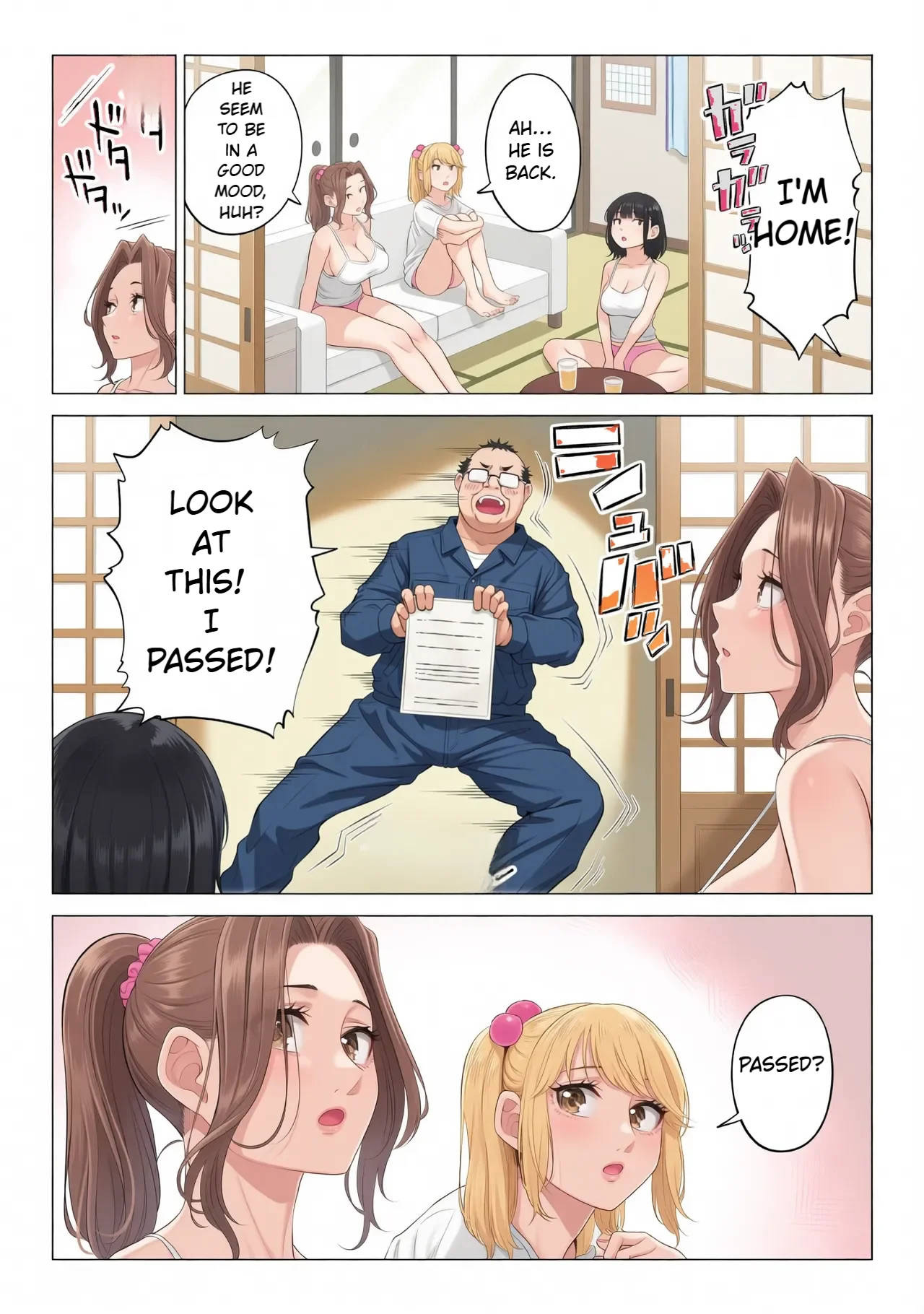 Ogifu-san no Seiyoku Shori wa Watashi tachi Sanshimai no Mochi mawari | Taking the turn - The story of how us three sister took care of our step-father needs - page 140