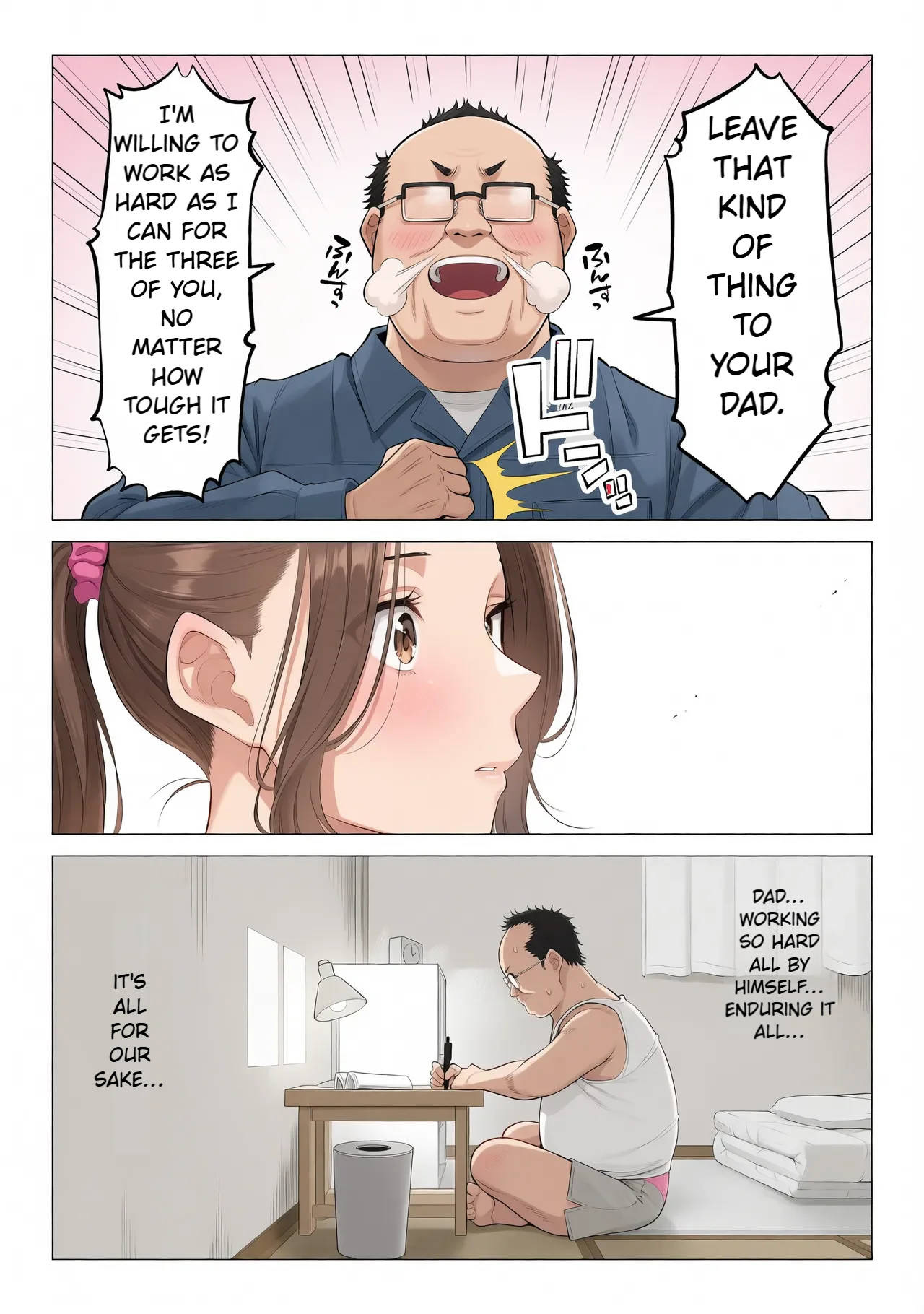 Ogifu-san no Seiyoku Shori wa Watashi tachi Sanshimai no Mochi mawari | Taking the turn - The story of how us three sister took care of our step-father needs - page 144