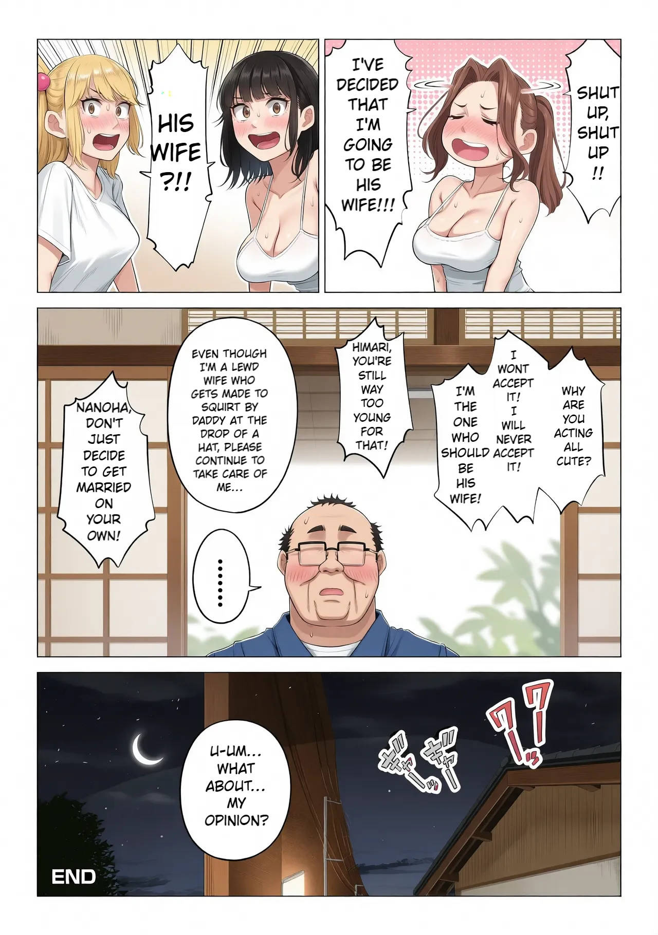 Ogifu-san no Seiyoku Shori wa Watashi tachi Sanshimai no Mochi mawari | Taking the turn - The story of how us three sister took care of our step-father needs - page 150