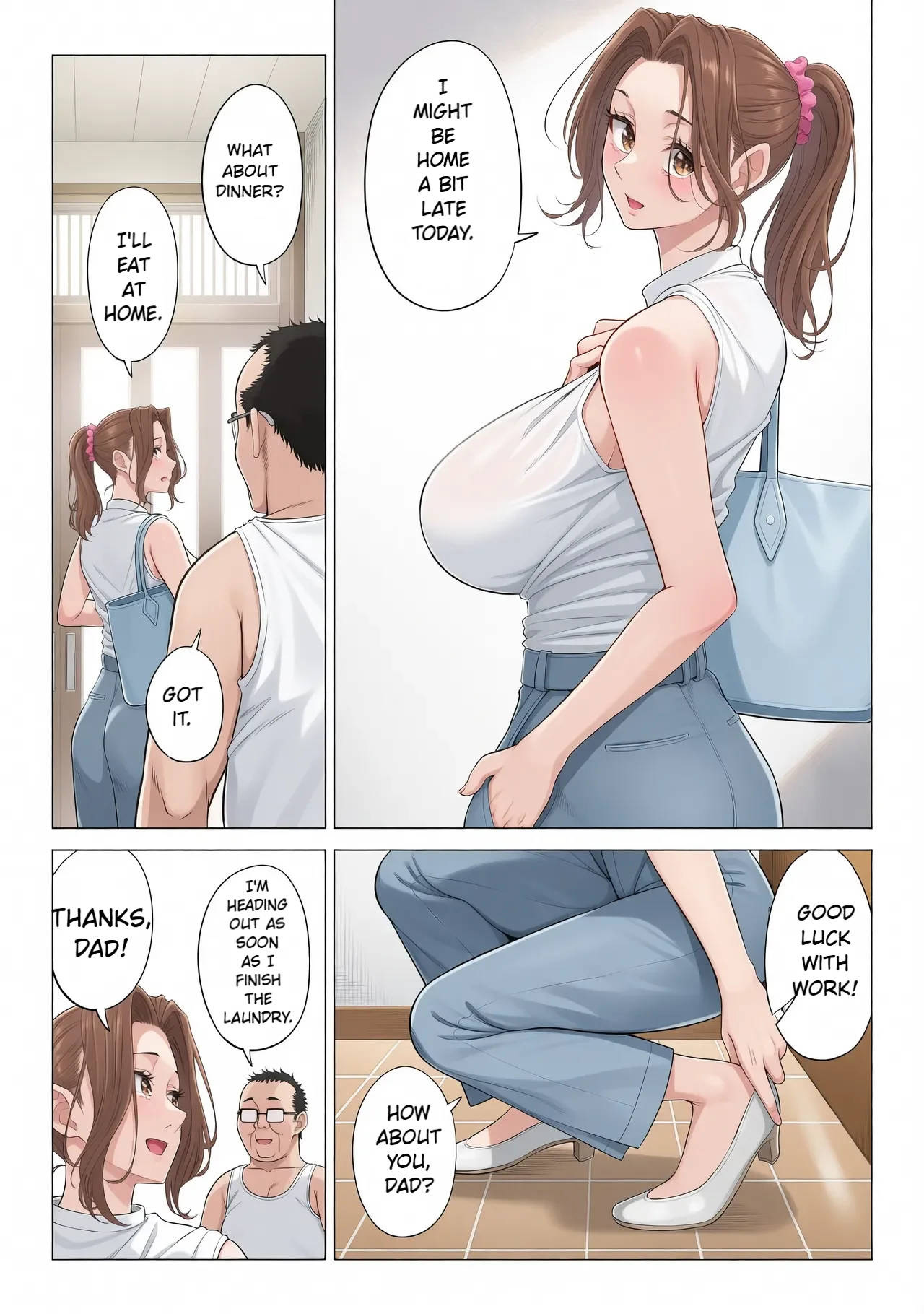 Ogifu-san no Seiyoku Shori wa Watashi tachi Sanshimai no Mochi mawari | Taking the turn - The story of how us three sister took care of our step-father needs - page 20