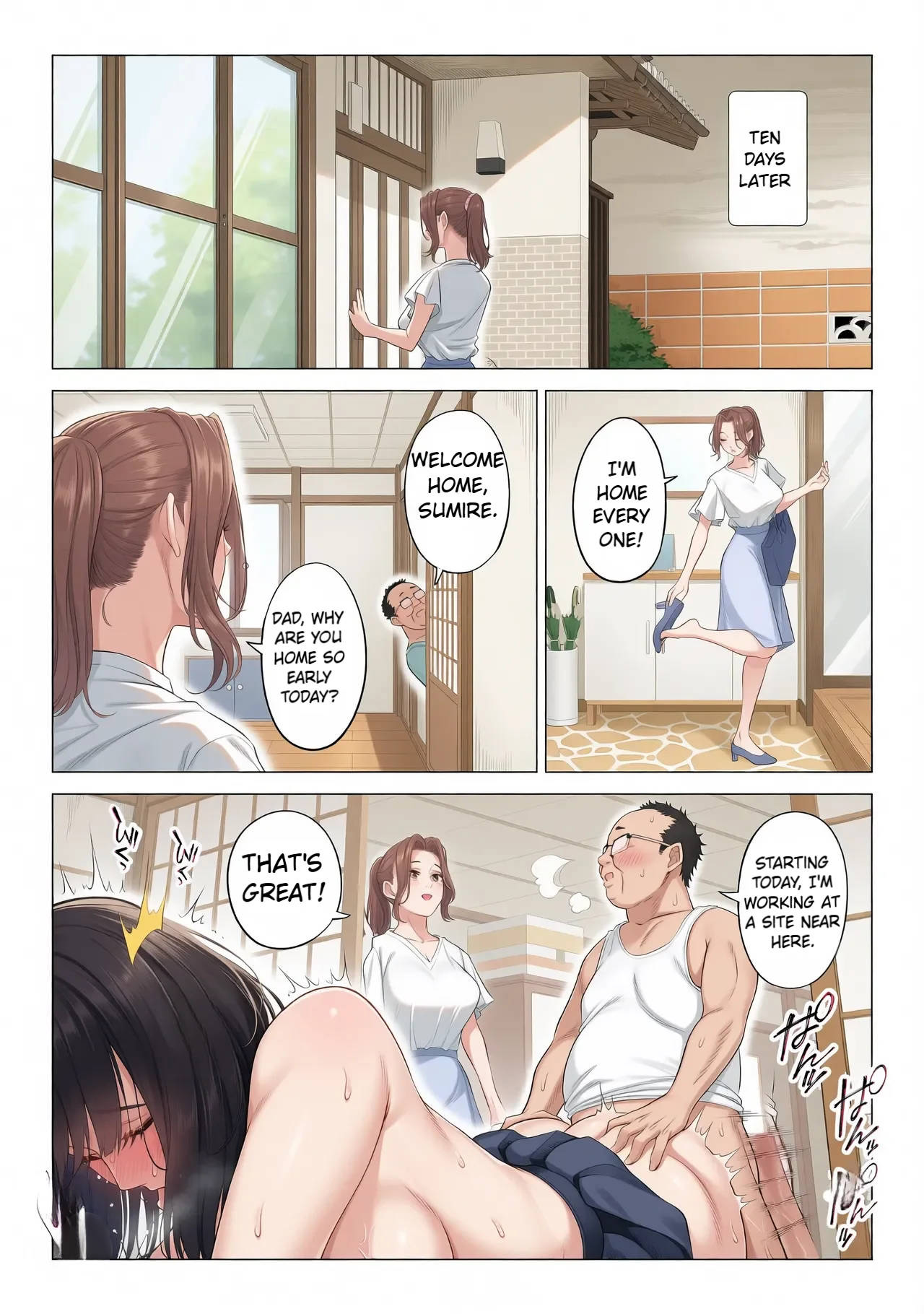 Ogifu-san no Seiyoku Shori wa Watashi tachi Sanshimai no Mochi mawari | Taking the turn - The story of how us three sister took care of our step-father needs - page 40
