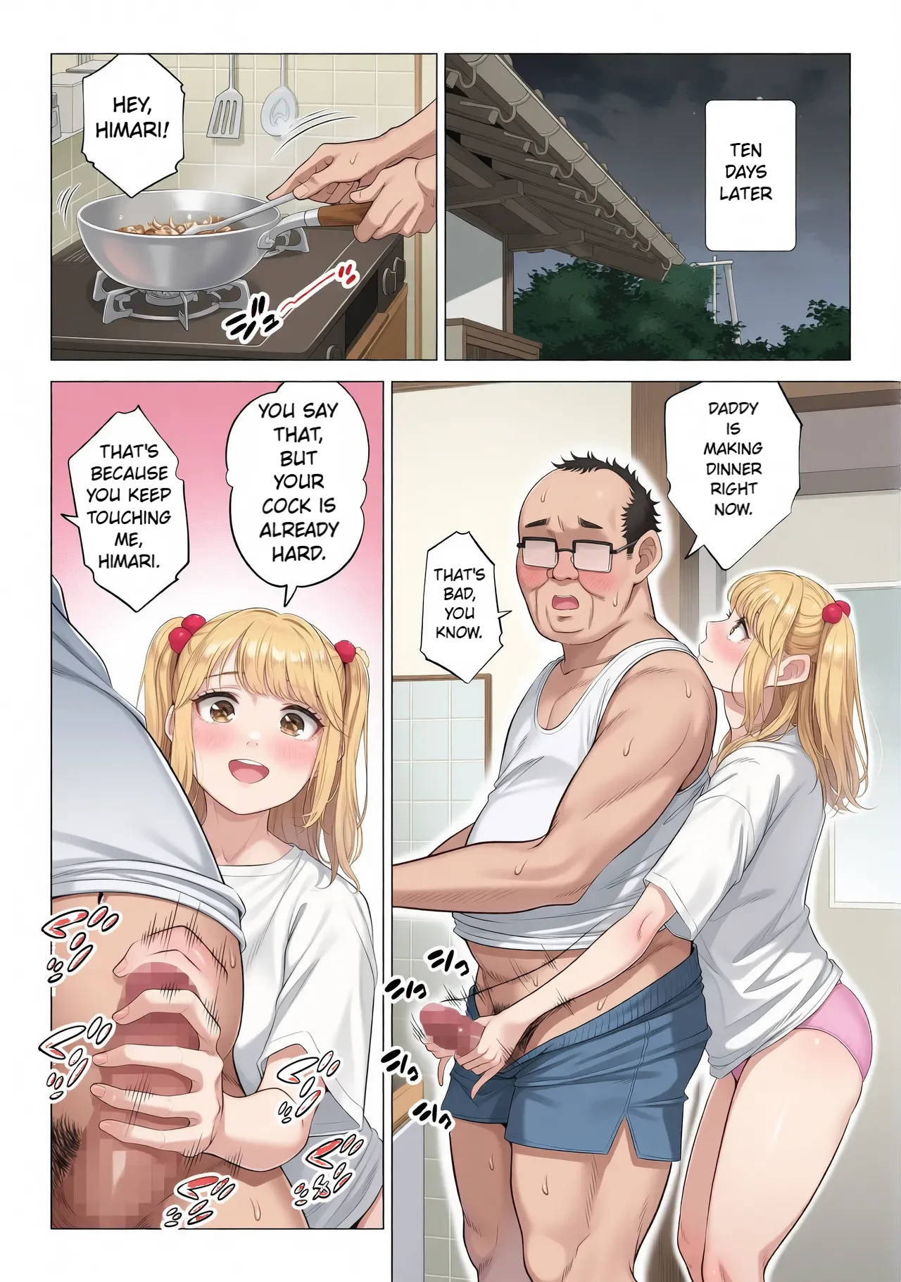 Ogifu-san no Seiyoku Shori wa Watashi tachi Sanshimai no Mochi mawari | Taking the turn - The story of how us three sister took care of our step-father needs - page 56