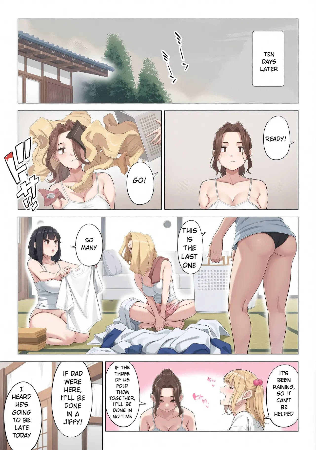 Ogifu-san no Seiyoku Shori wa Watashi tachi Sanshimai no Mochi mawari | Taking the turn - The story of how us three sister took care of our step-father needs - page 72