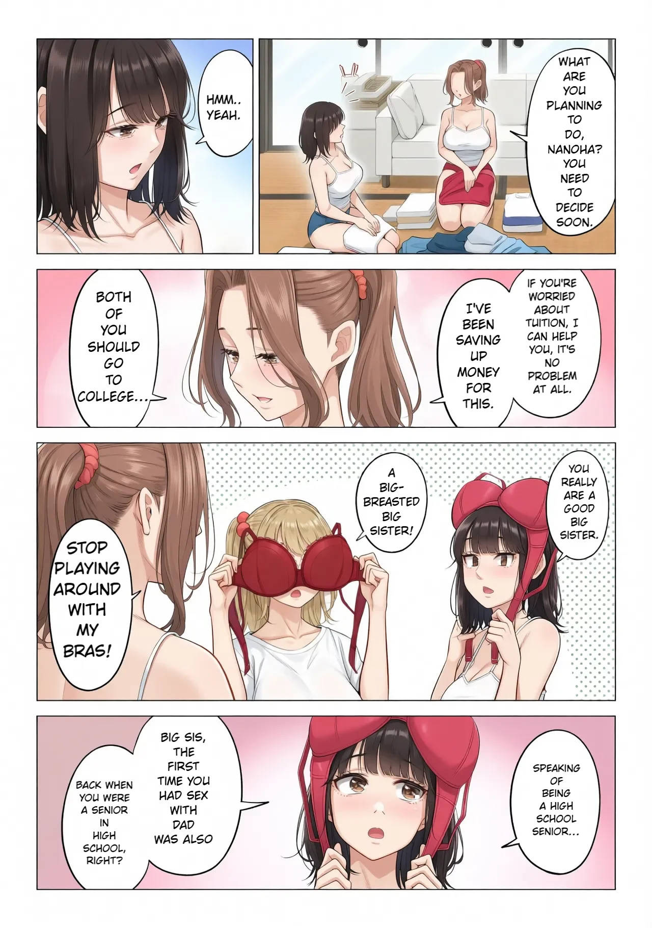 Ogifu-san no Seiyoku Shori wa Watashi tachi Sanshimai no Mochi mawari | Taking the turn - The story of how us three sister took care of our step-father needs - page 74