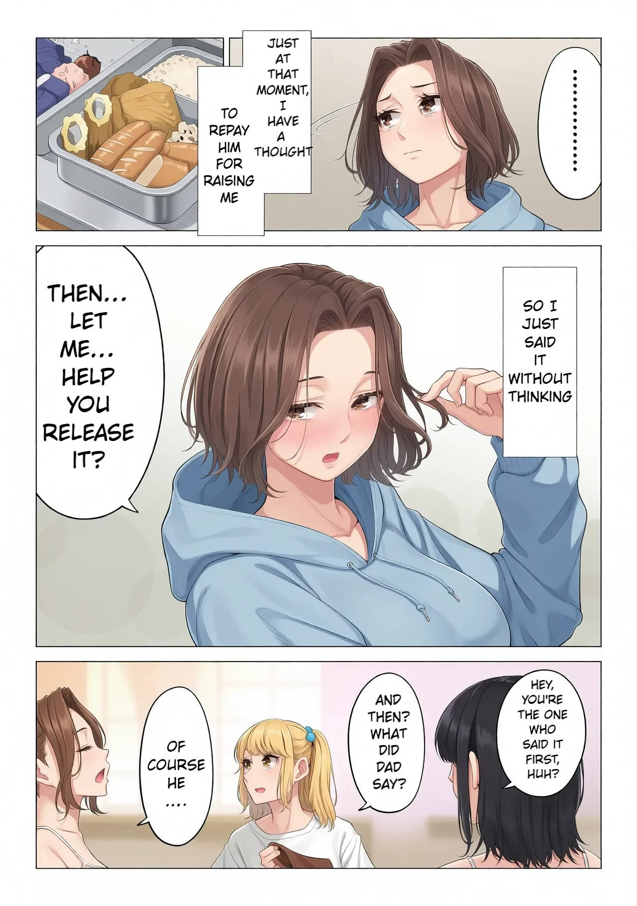 Ogifu-san no Seiyoku Shori wa Watashi tachi Sanshimai no Mochi mawari | Taking the turn - The story of how us three sister took care of our step-father needs - page 81