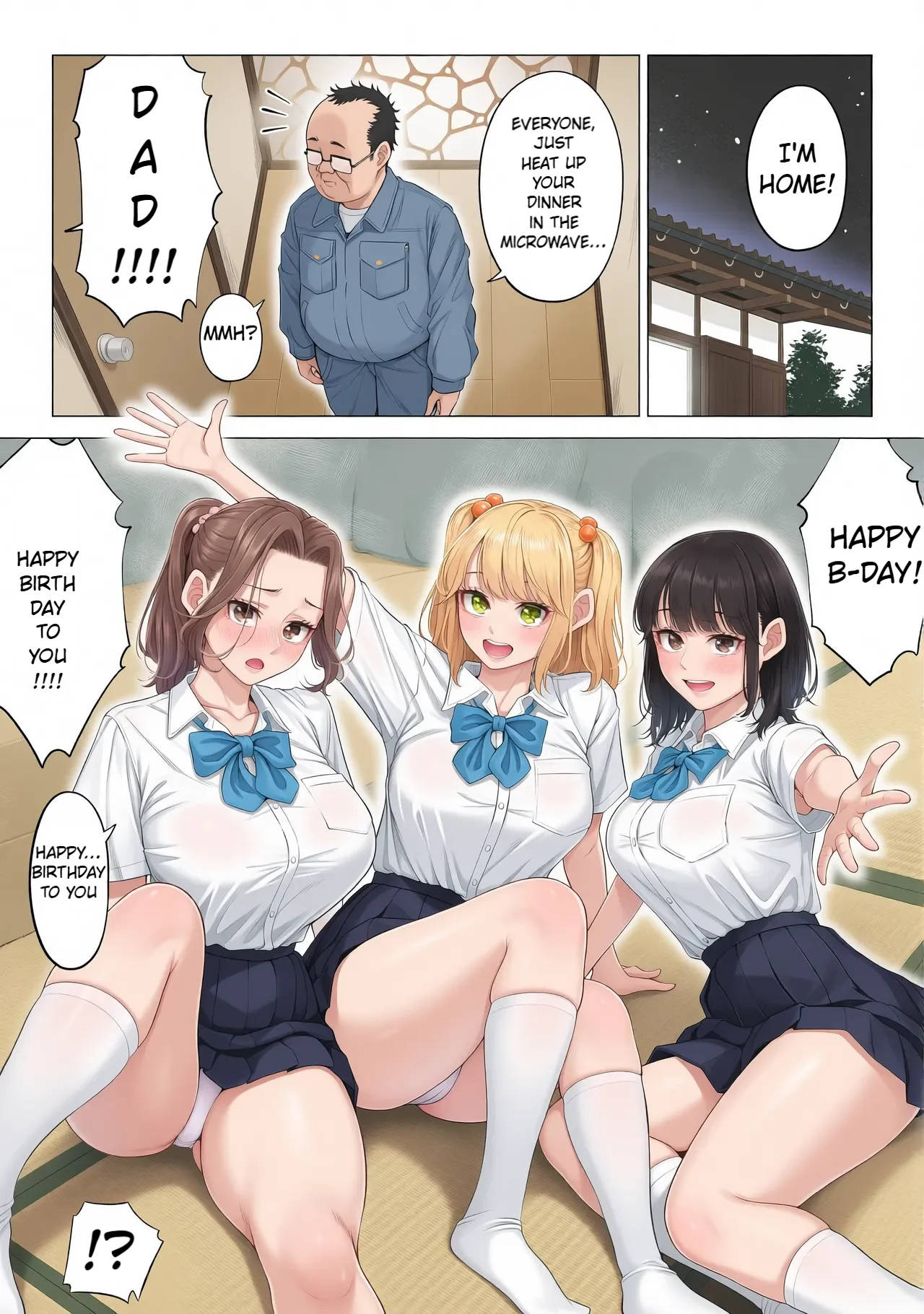 Ogifu-san no Seiyoku Shori wa Watashi tachi Sanshimai no Mochi mawari | Taking the turn - The story of how us three sister took care of our step-father needs - page 99