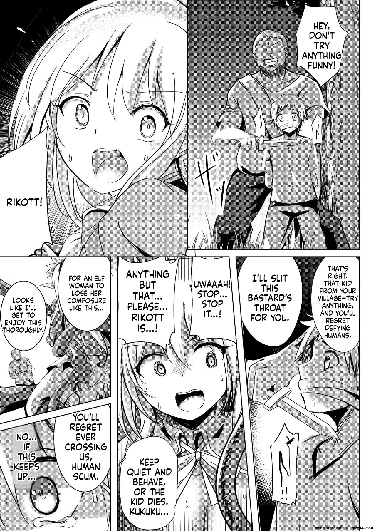 Elf Kishi Ryoujoku Boku ga Hitojichi Kanojo ga Dorei - page 13
