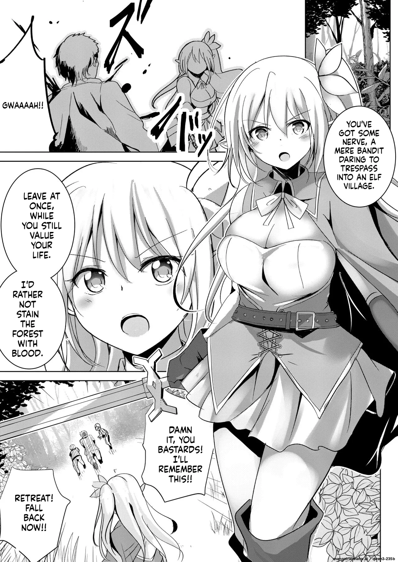 Elf Kishi Ryoujoku Boku ga Hitojichi Kanojo ga Dorei - page 3