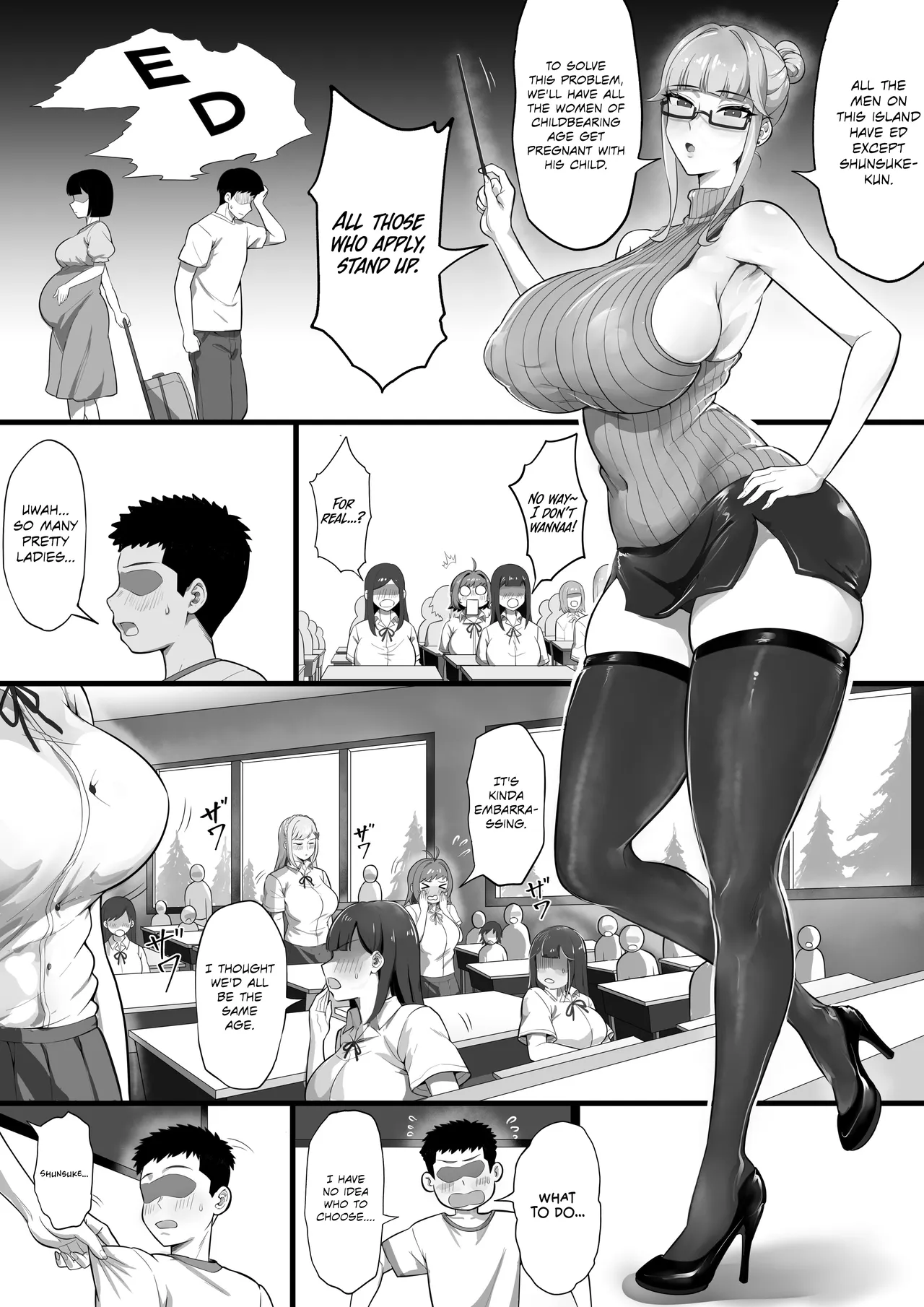 ED Shika Umarenai Shima de Yuiitsu no Zetsurin 2 | On an Island where Everyone is Born Impotent, I am the Sole Stud 2 - page 5