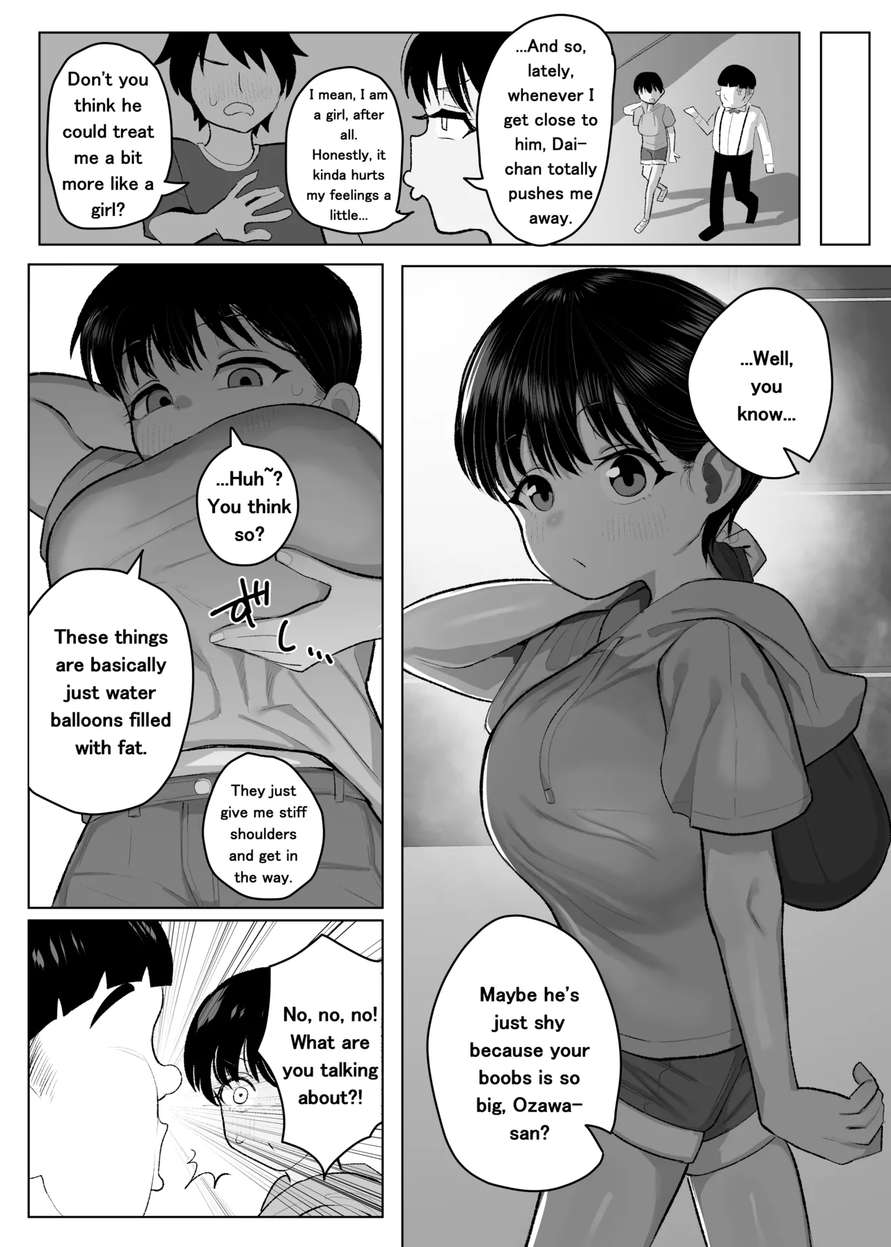 A Story About How my Tomboyish, Busty Childhood Friend Who Attends ● School is Stolen Away by a Transfer Student - page 10