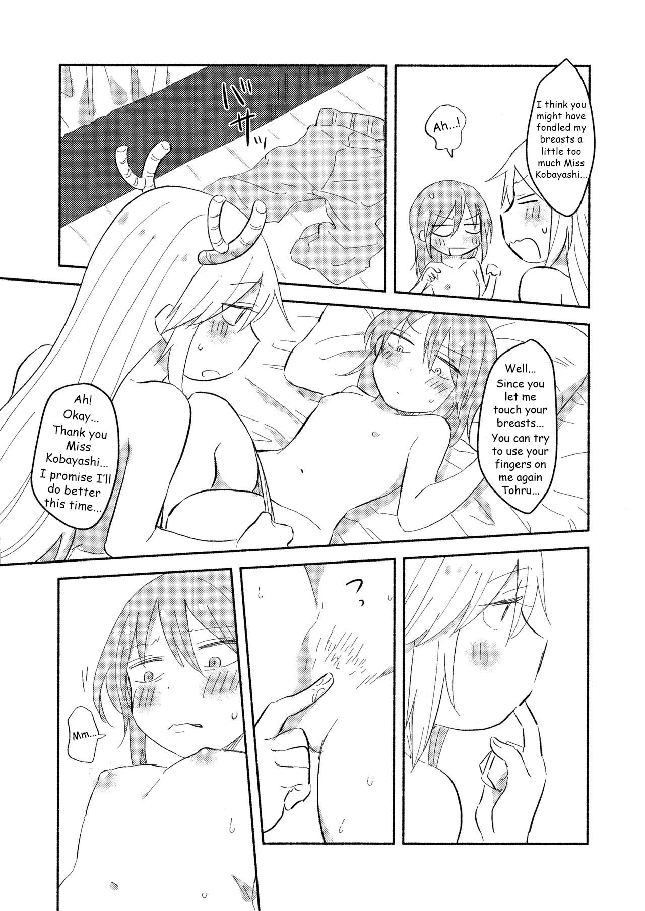 Wanting to do it for the first time with Miss Kobayashi - page 21