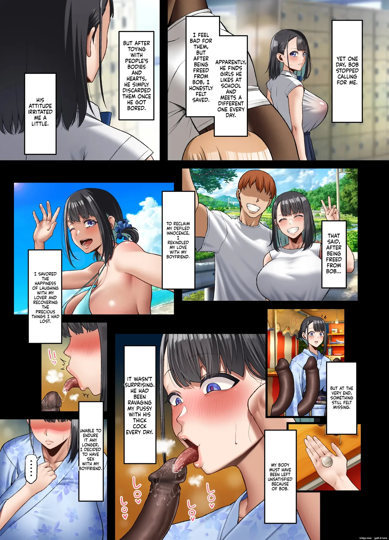 Homestay-chuu no Kokujin Chinpo ni Kanojo ga Mesu Ochi Saserareta Hanashi | The Story of My Girlfriend Falling Under the Spell of a Black Guy While Hosting a Homestay - page 41