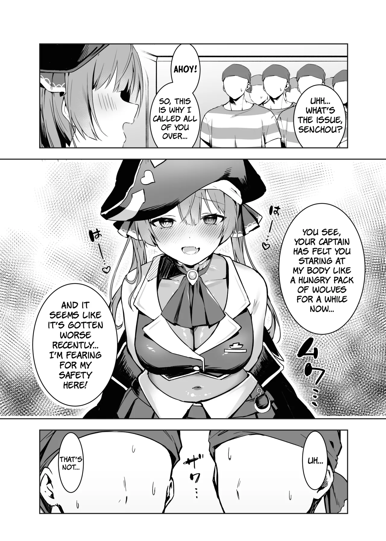 Marine Senchou wa Seishori Shitai | Captain Marine Wants Sexual Treatment! - page 5